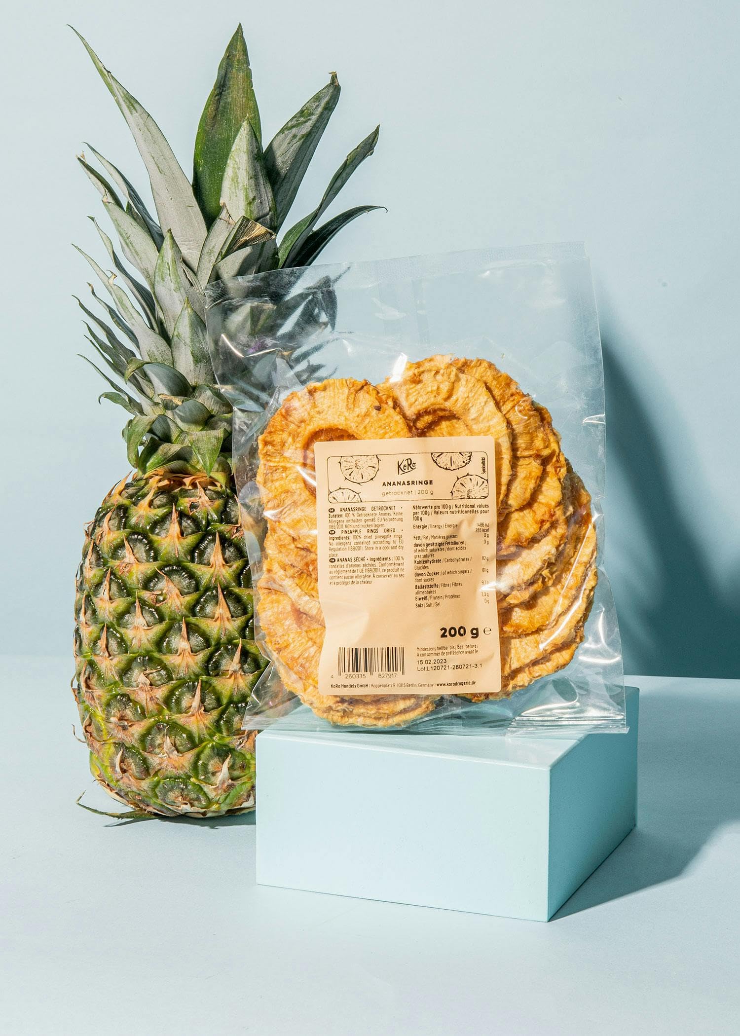 KoRo - Anelli di ananas senza zuccheri aggiunti formato prova | 200 g