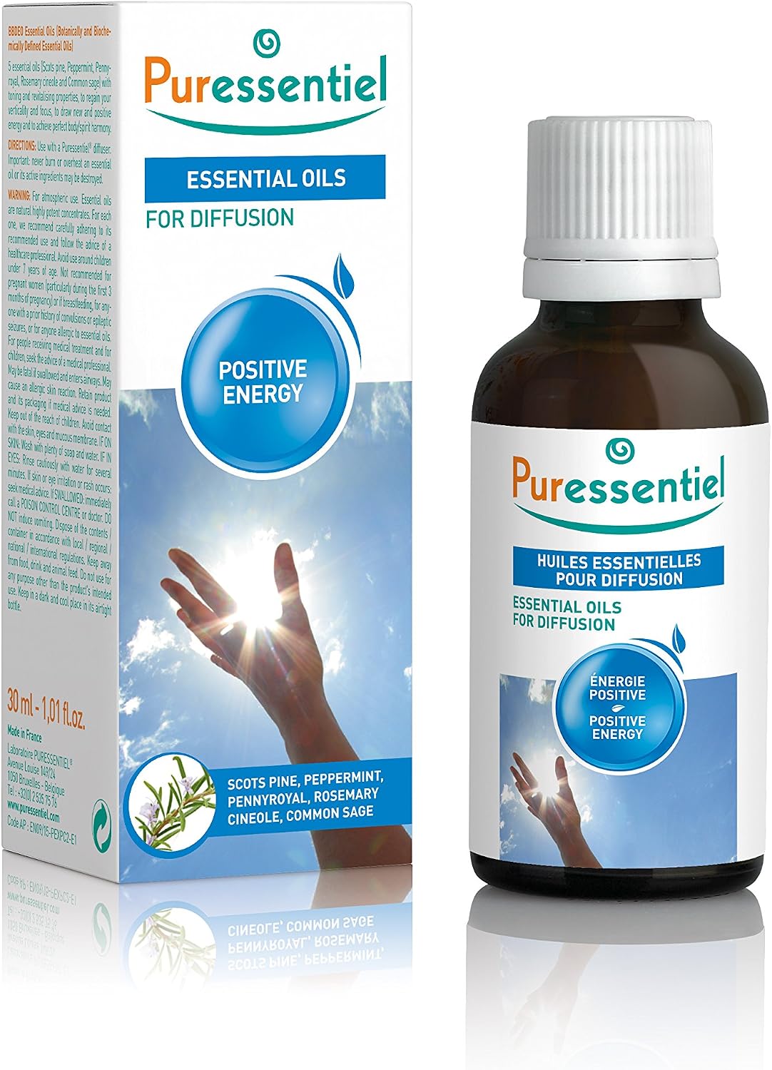 Puressentiel, Essential Oils for Diffusion Positive Energy, 30 ml, Aromatherapy, 100% Pure & Natural Essential Oils