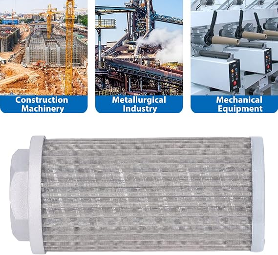 Hydraulic Metal Mesh Oil Filter Replacement with Suction Valve for Generators | Durable High-Performance Fluid Filtration System