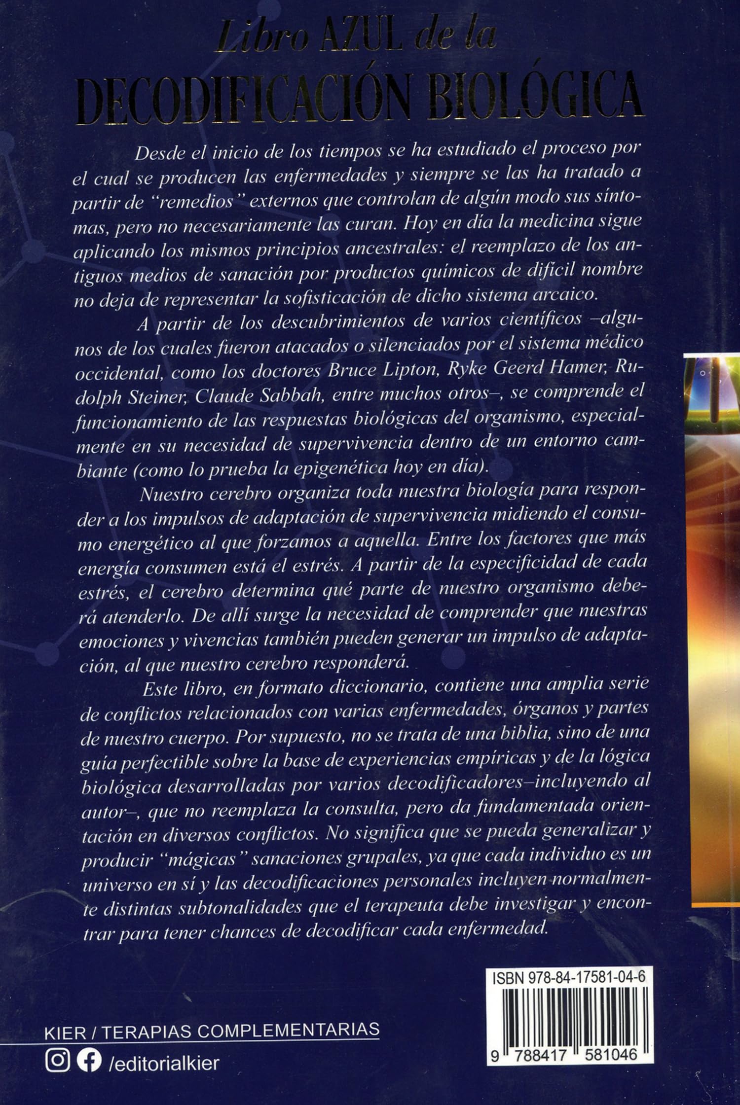 Libro Azul de la Decodificación Biológica (SIN COLECCION)