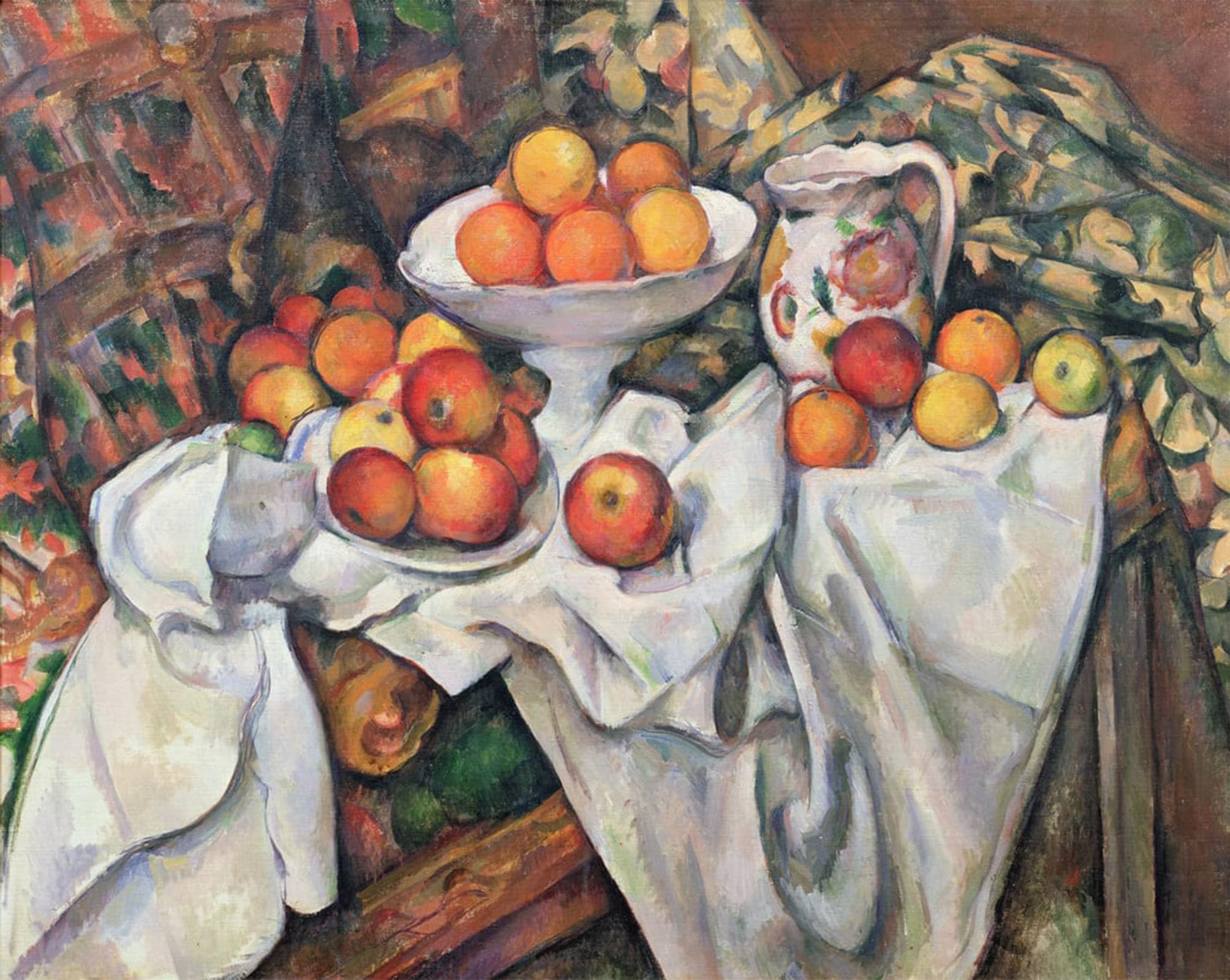 Affiche impression fruits et oranges Paul Cézanne déco 60x90