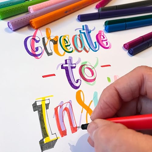 Miniatura 3 de Royal Talens 60325012 - Juego de 12 rotuladores de punta fina y pincel surtidos