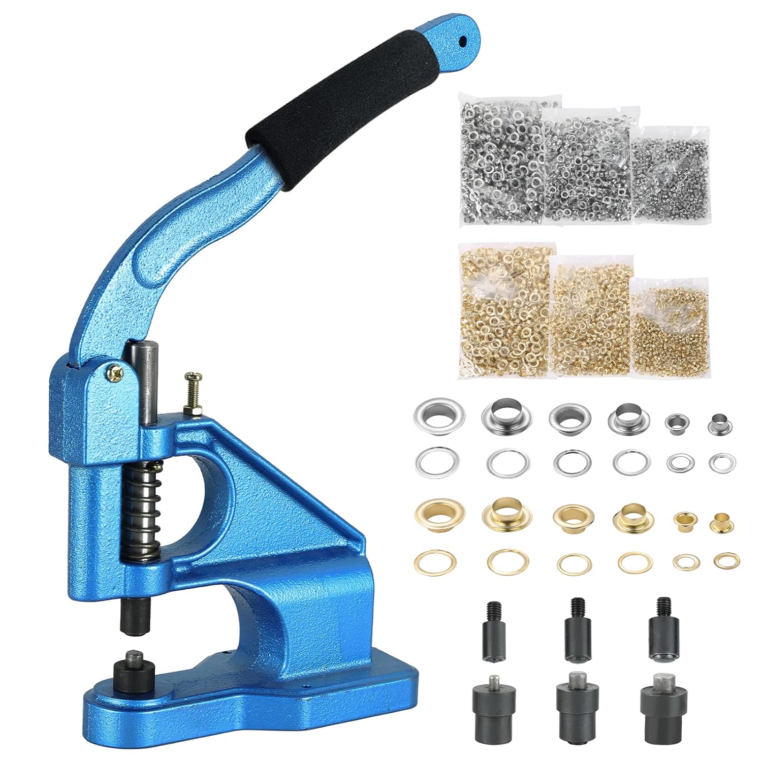 FLKQC Hand Press Grommet Machine Heavy Duty Hand Press Eyelet Grommet