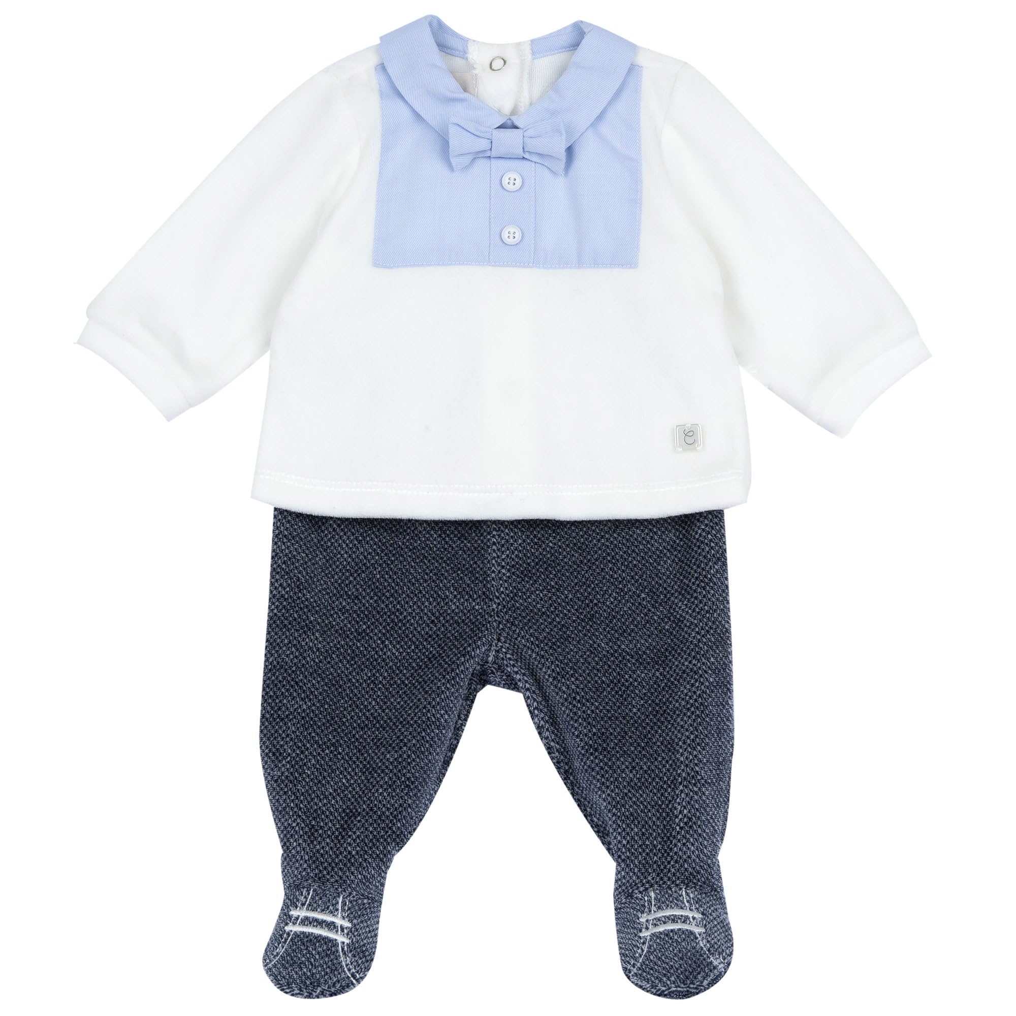 Chicco, Completo Neonato, Set Coprifasce e Ghettine in Morbida Ciniglia, Abbigliamento Bambino 0-24 Mesi, Designed in Italy