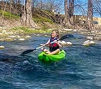 Vista 6 de Kids Kayak Paddle for River Tubing and Water Adventures Double-Sided Oars Ideal for Young Paddlers or on River Runs, Lakes, and Streams