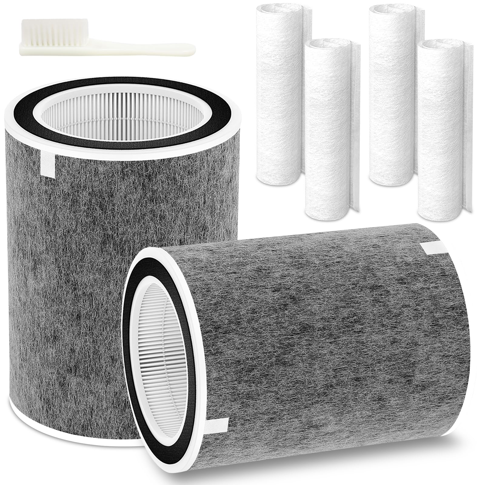 HP202 HP201 Replacement Filter - Compatible with Shark HP201 HP202 HP301 HP302 UA205 HC501 HC502 AP1000 Air MAX Replacement Filter, Compare Part HE2FKBASMB, HE2FKBAS, 2 Pack