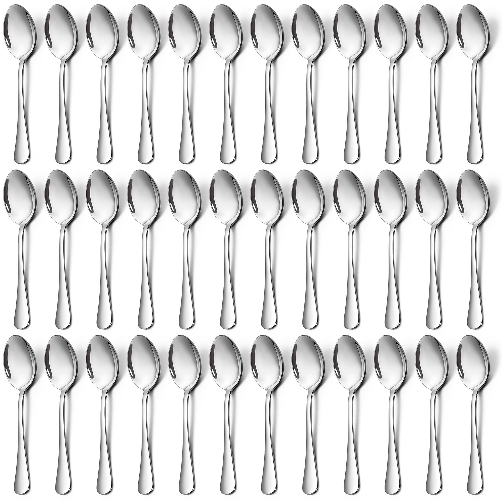 Joyfair Teaspoons Set of 36, Stainless Steel Dessert Spoon