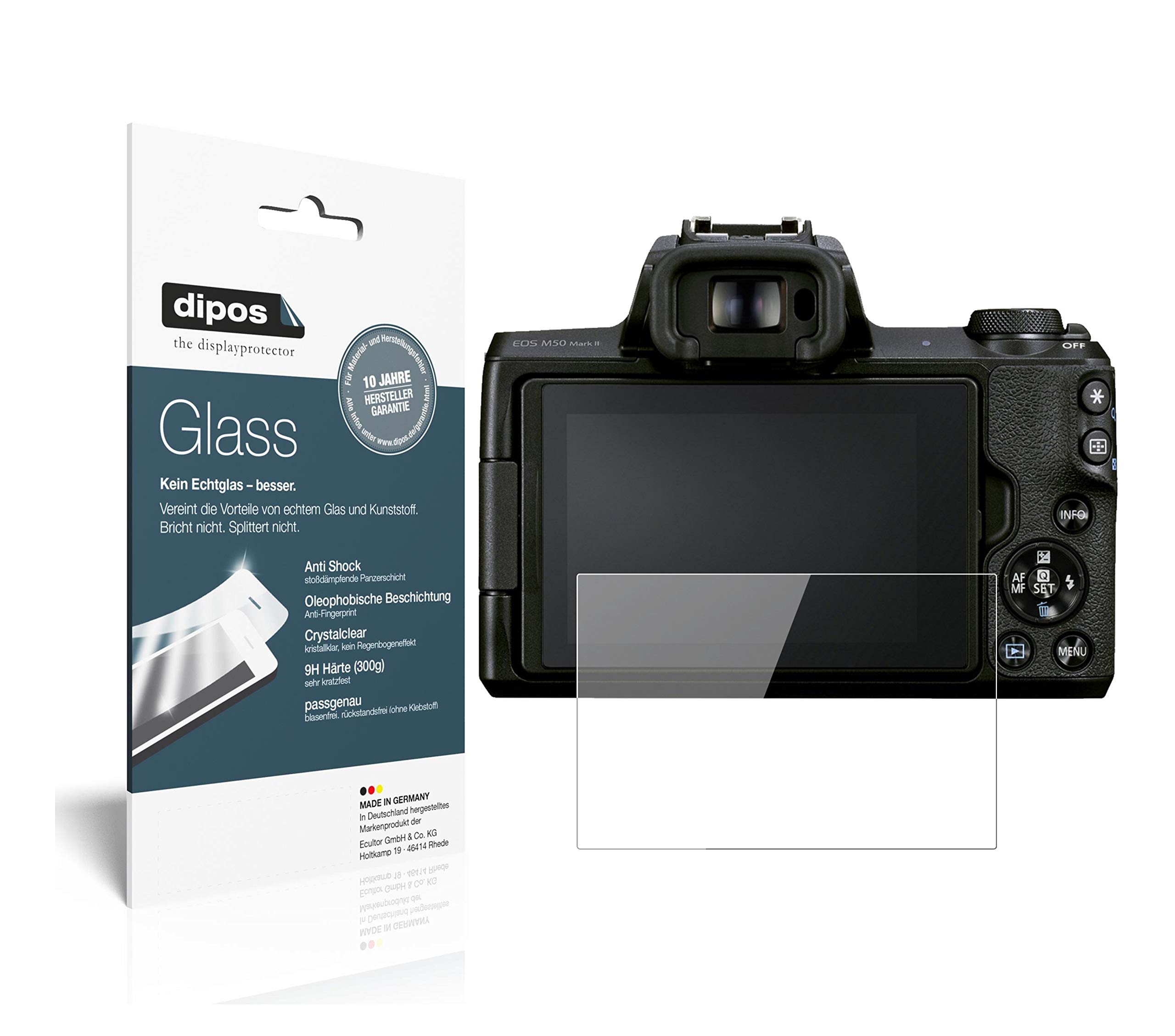 Pellicola Protettiva per Canon EOS M200 Protezione opaco Vetro Flessibile dipos