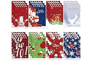 24 Pieces Christmas Mini Notepads, Countdown to Christmas