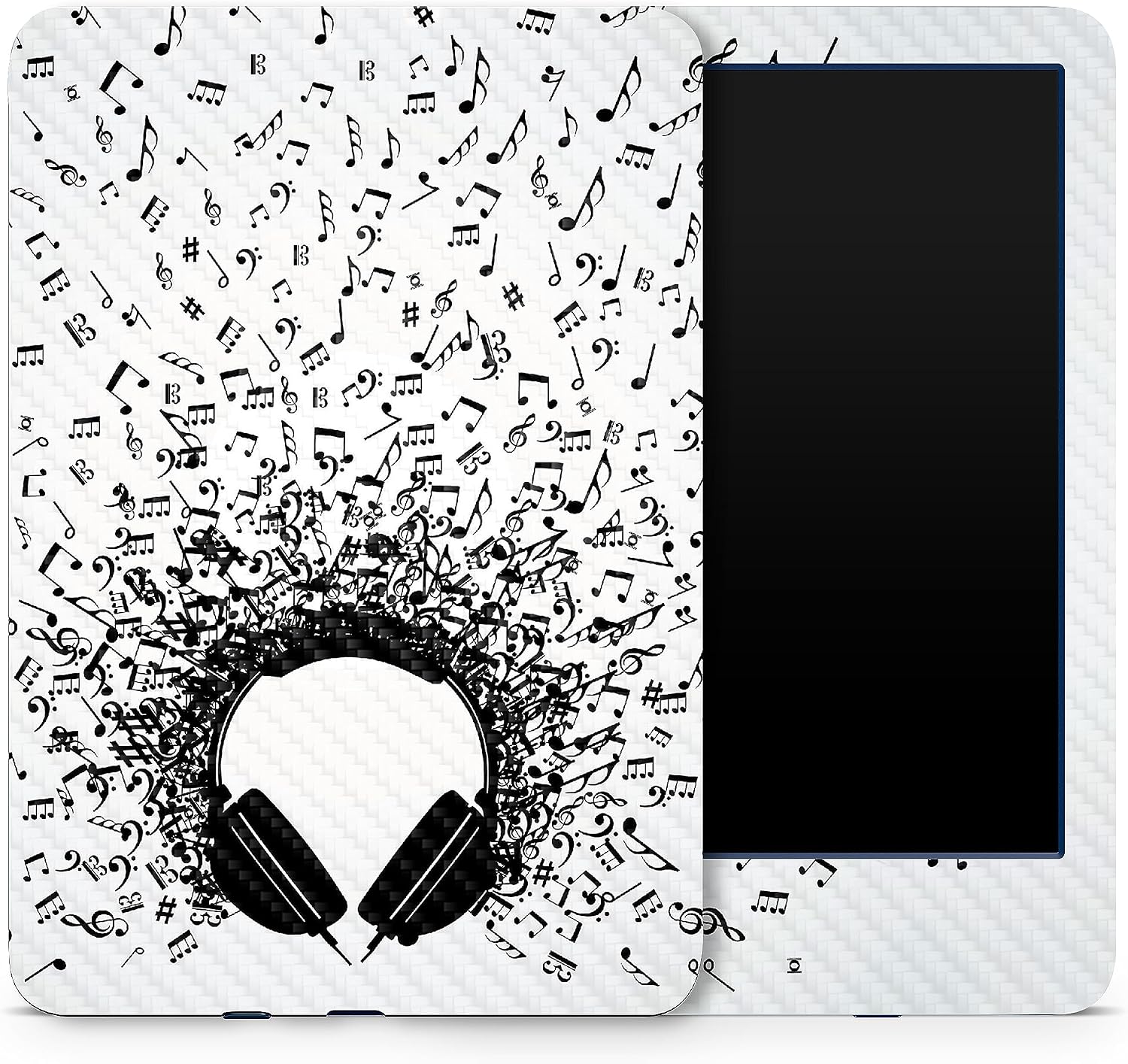 MightySkins Carbon Fiber Skin Compatible with Amazon Kindle 6-inch 11th Gen (2022) Full Wrap - Earworm | Protective Textured Carbon Fiber Finish | Easy to Apply | Made in The USA