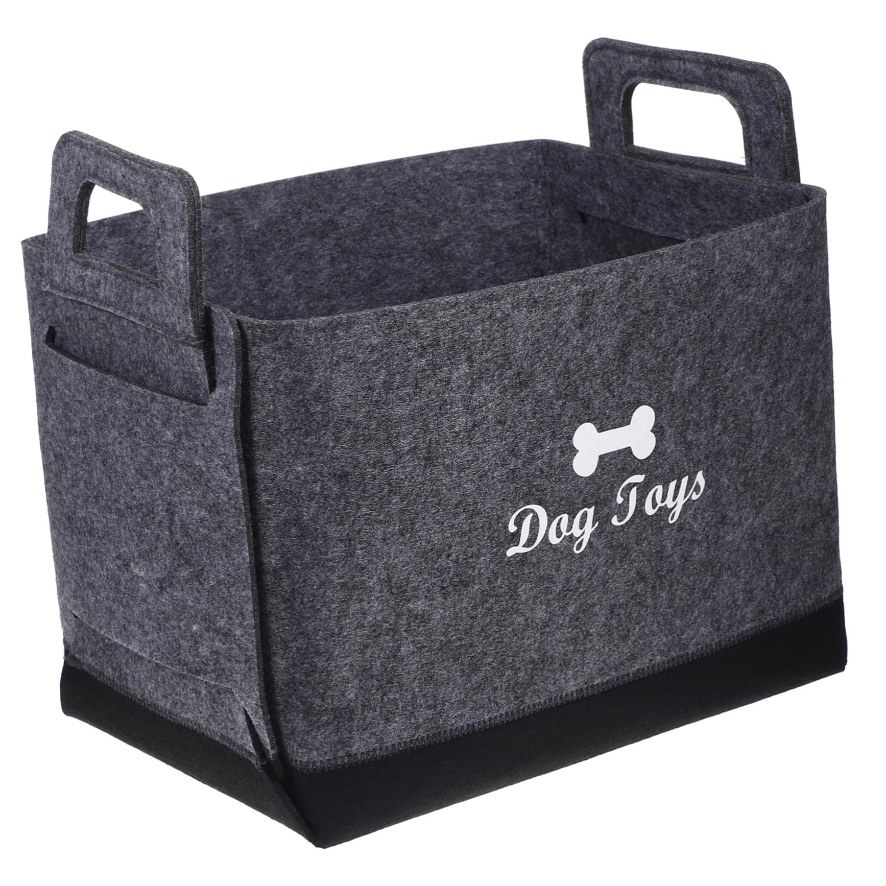 Beavorty Cesta De Fieltro Para Almacenamiento De Juguetes Para Perros Organizador De Juguetes Para Mascotas Para Perros Para Sala Mascotas