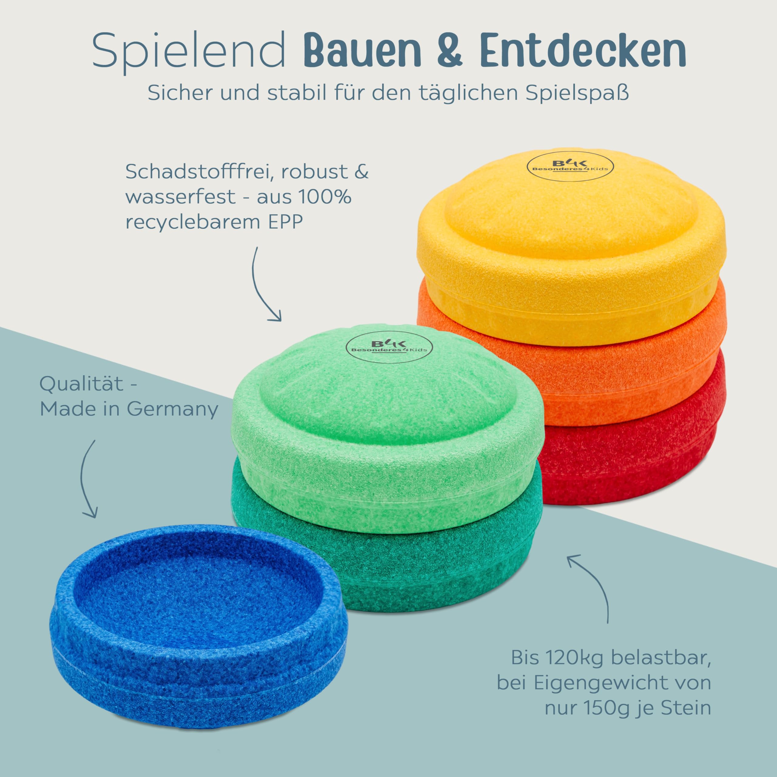 MyFunStone Balancierstein Spielstein, kompatibel mit anderen Balanciersteinen, einzeln und als Set