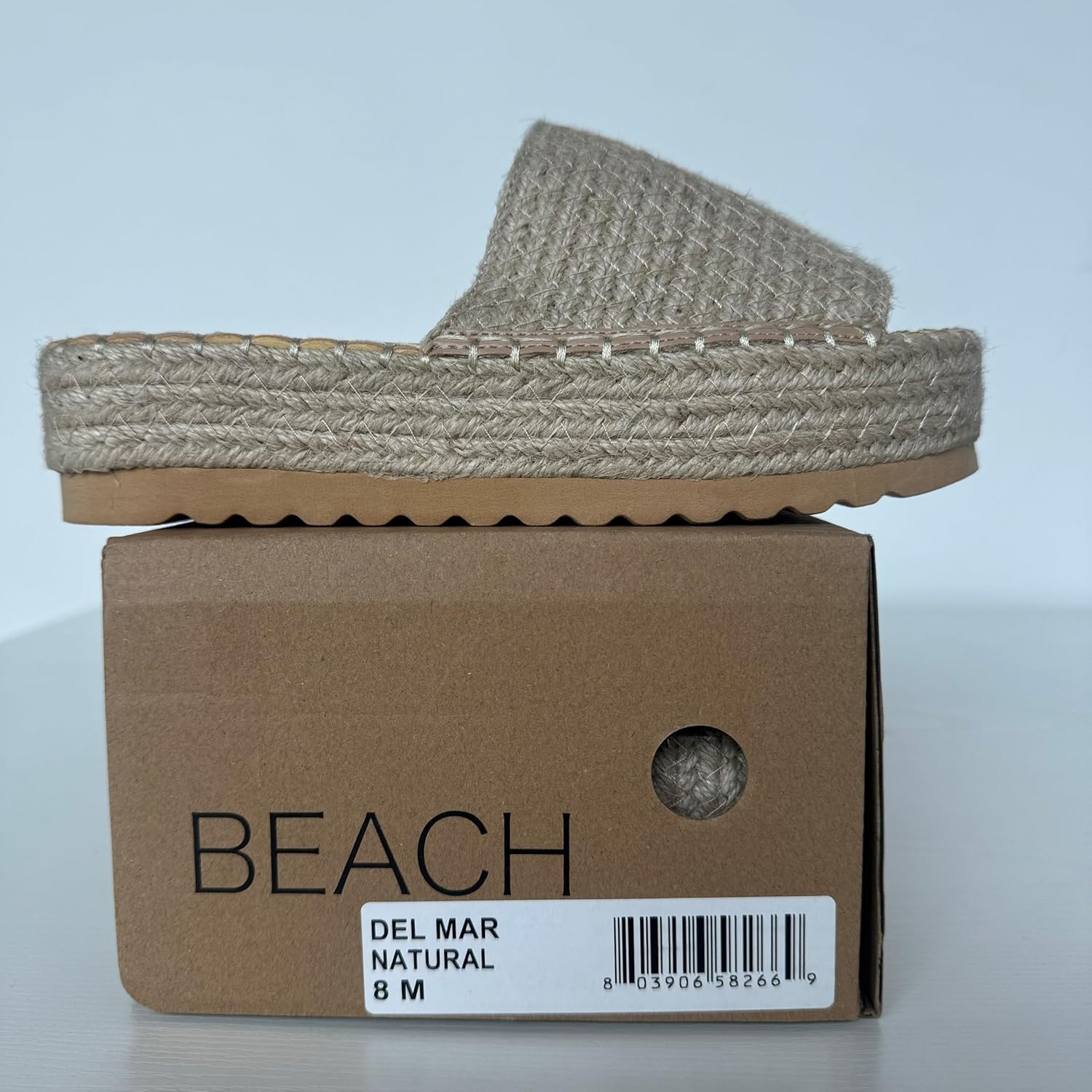 Beach Del Mar Braided Raffia Platform Sandal - Image 9
