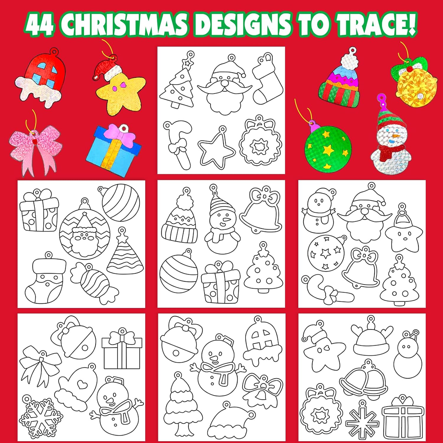 Ajazper Christmas Foil Handicraft Kids Christmas
