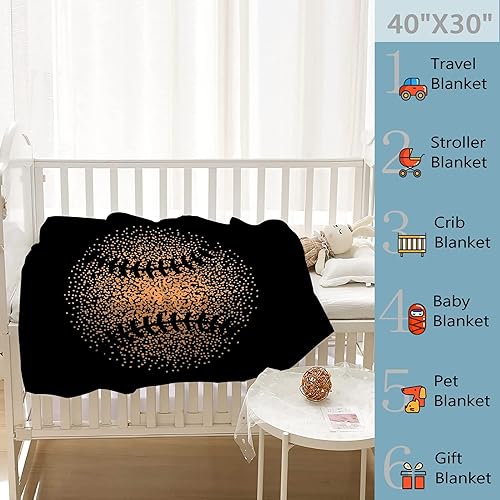 Miniatura 3 de Manta de béisbol  Manta de franela de forro polar súper suave para regalos, colcha de cama para decoración del hogar para sofá, cama durante todas