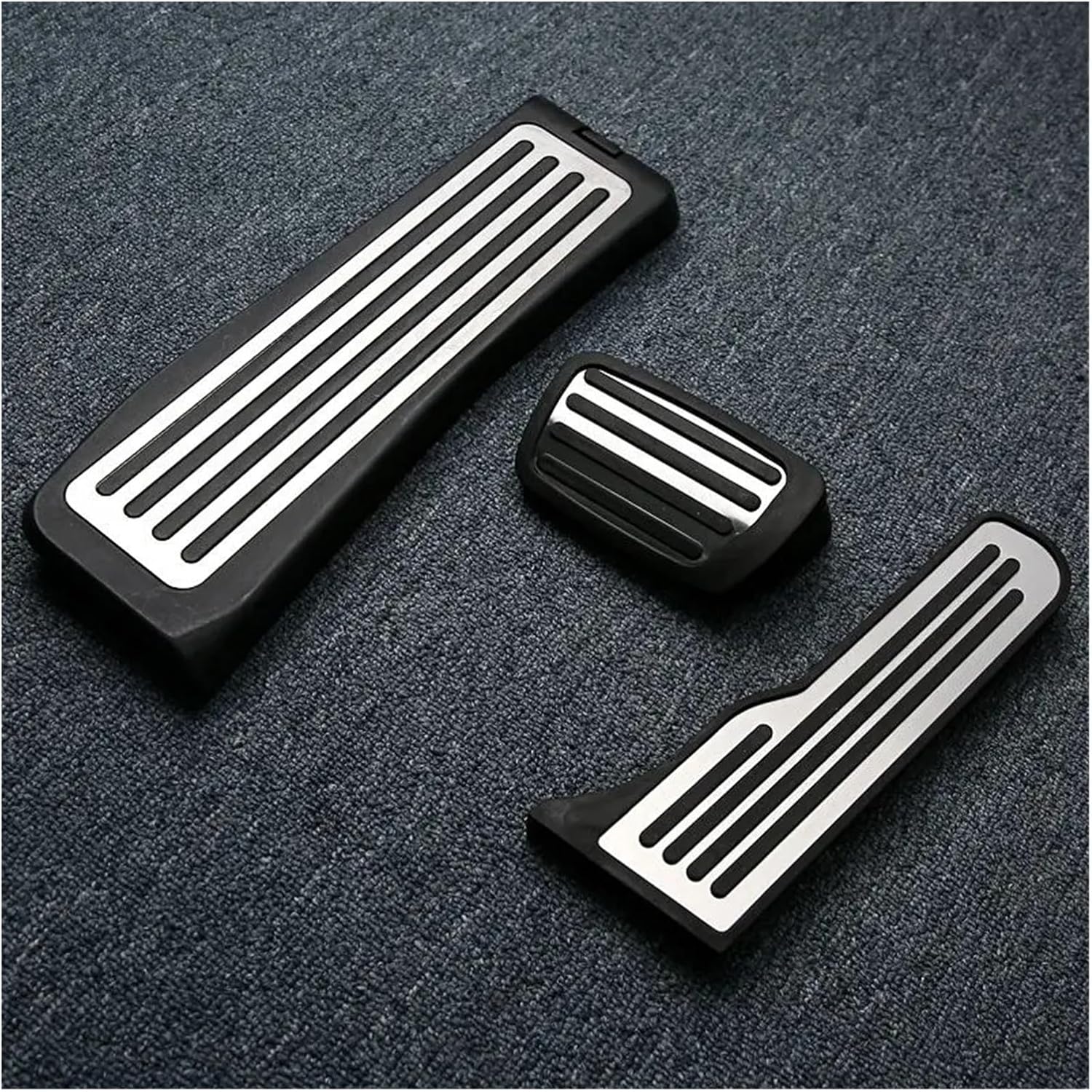 Car Pedal Pads Pedals Cove Compatible For Cadillac ATS 2011-2015 ATS-L CT6 2016-2017 Gas Brake Foot Rest Non-slip Pedal Cover Pad Interior Accessories(3Pcs AT with rest)