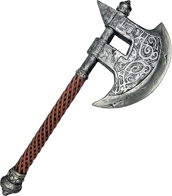 LOOYAR Viking Dragon Shield Axe Weapon Toy for Berserker Warrior Costume Halloween Cosplay