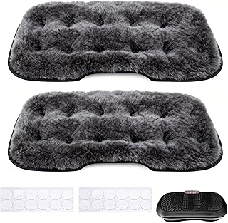 2 PCS Faux Fur Rug for Lifepro Waver Vibration Plate Exercise Machine，Faux Fur Rug for Lifepro Waver Wvr 1010 Exercise Machine,Enjoy The Warmth and Comfort of a Rug(Dark Gray, 2)