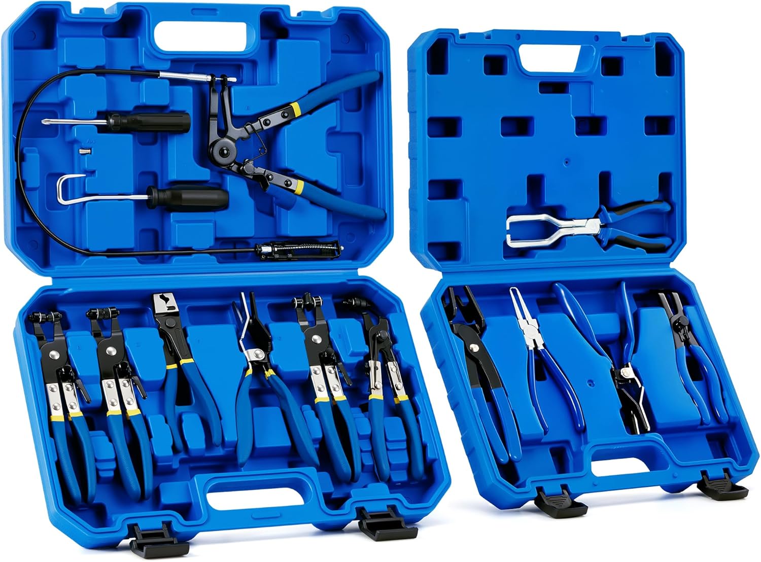 Orion Motor Tech 14 Piece Disconnect Set with Fuel Filter Caliper Hose Pipe & 31pc Fuel Line Disconnect Tool Set with Fuel and AC Disconnect Pliers, Bundle