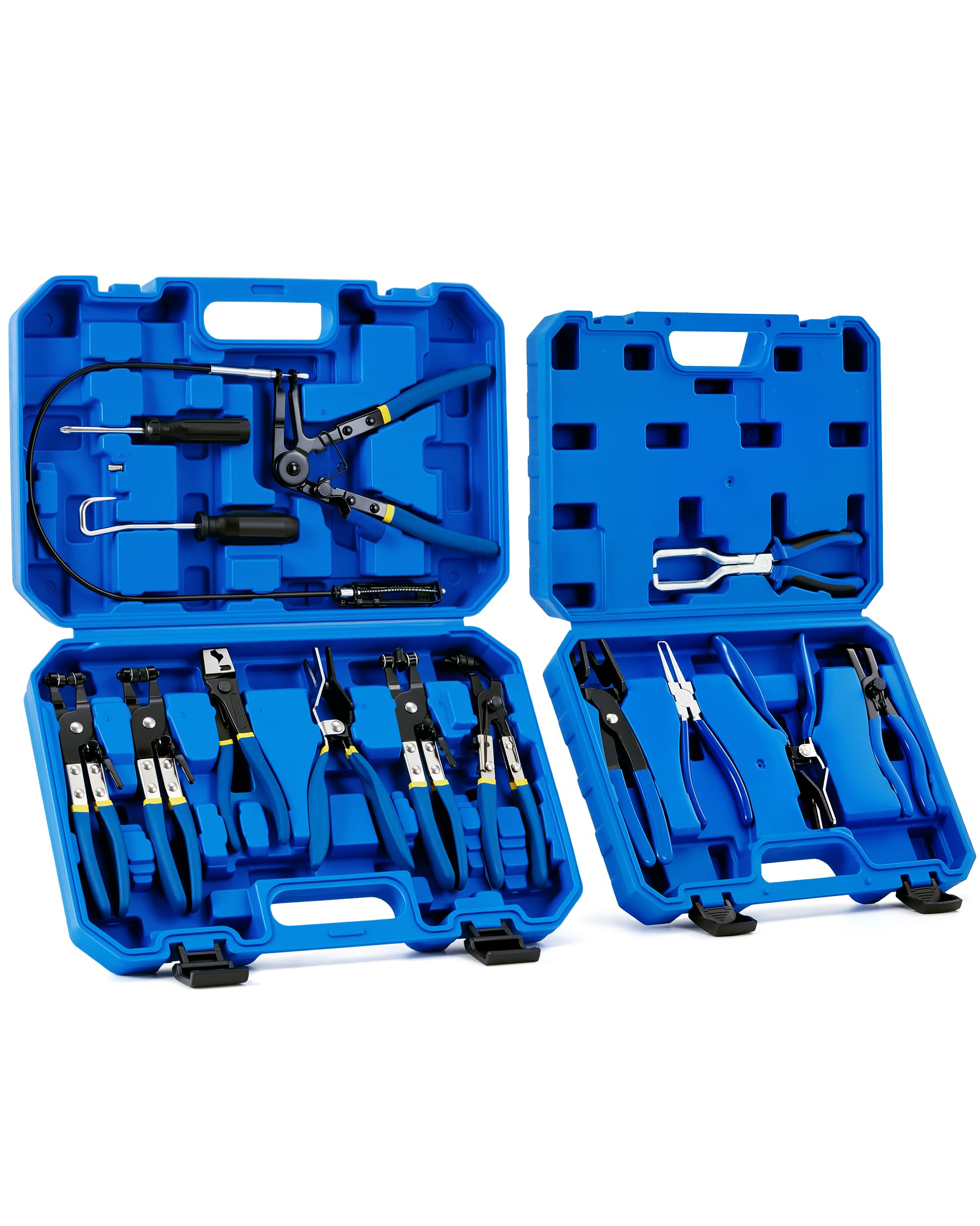 OMT14pc Fuel Line Pliers &amp;Hose Clamp Pliers Set, Fuel Line Disconnect Tool