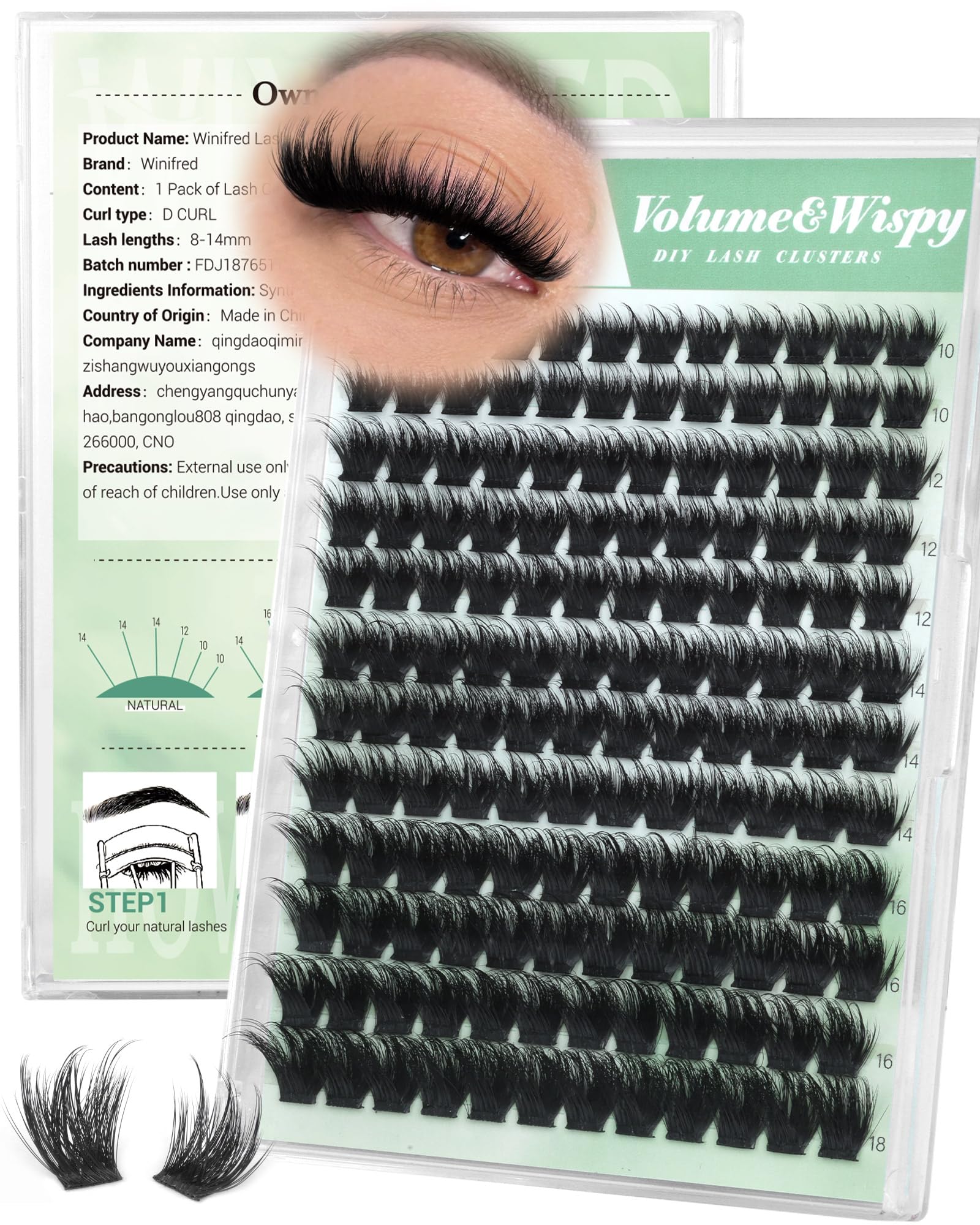View 1 of ***MISSING PARTS***
Winifred Wispy Lash Clusters, D Curl