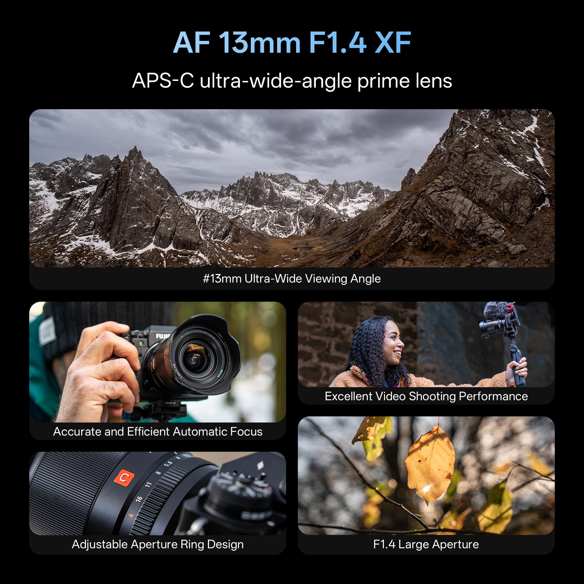 Viltrox AF 13mm F1.4 Xマウント Viltrox AF 13mm F1.4 APS-C Lens for Sony E-Mount – Viltrox Store