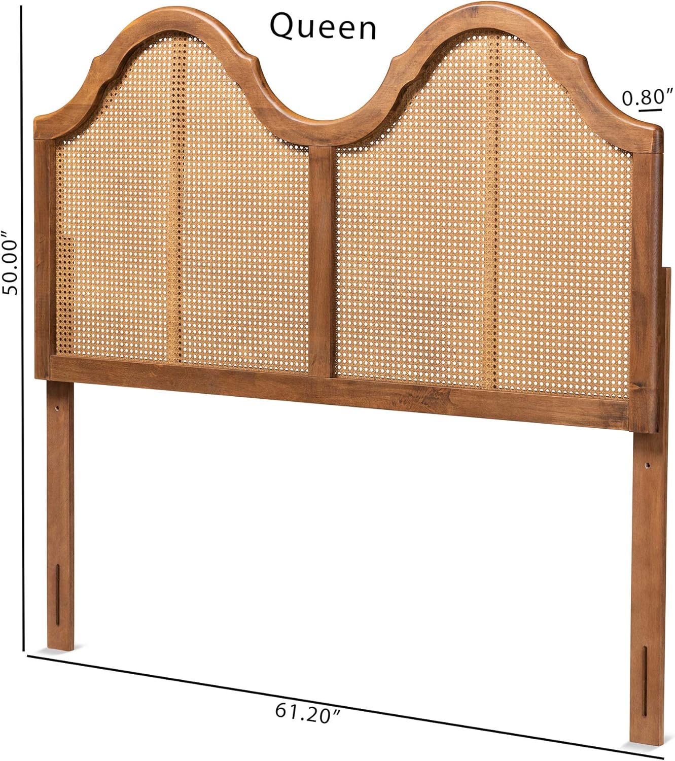 Baxton Studio 181-11127-AMZ Headboards, Ash Walnut, Full