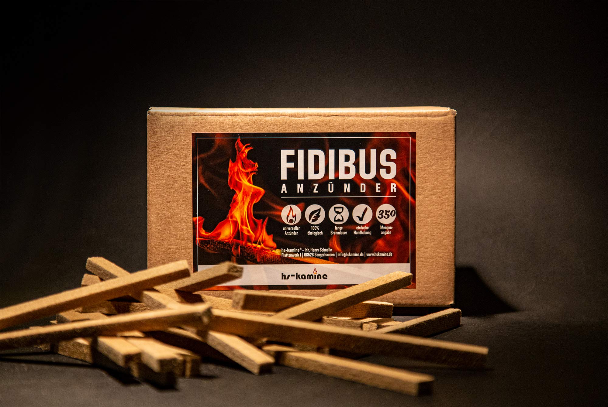 350 Stück Fidibus Anzünder Kaminanzünder Grillanzünder Premium Anzündstäbe