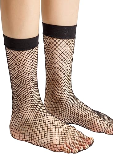 Miniatura 2 de Floerns 3-4 pares de calcetines de red sólidos huecos para mujer