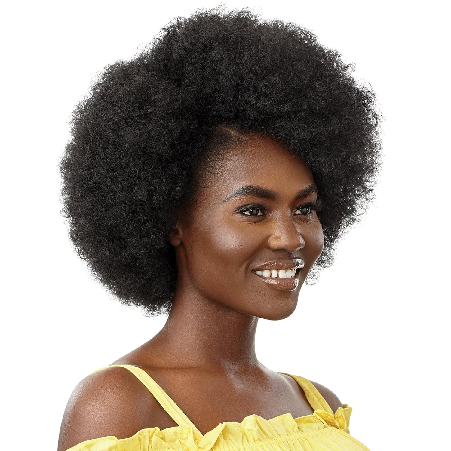 Outre Converti Cap Wig Deluxe Cap Lays Flat Heat Resistant Fiber High Tex AFRO QUEEN (DR2/CINWN)