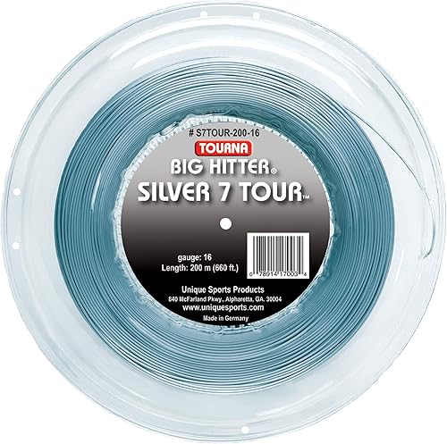 Vista 3 de Tourna Big Hitter Silver 7 Tour Poly - Cuerda de tenis