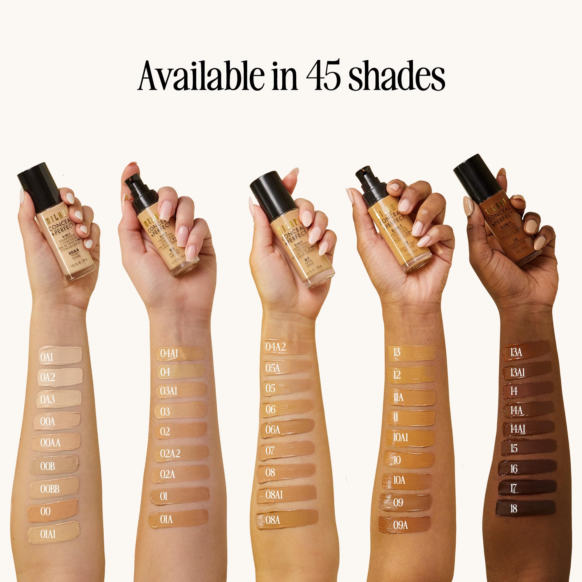 MILANI Conceal + Perfect 2-In-1 Foundation + Concealer - Light Beige