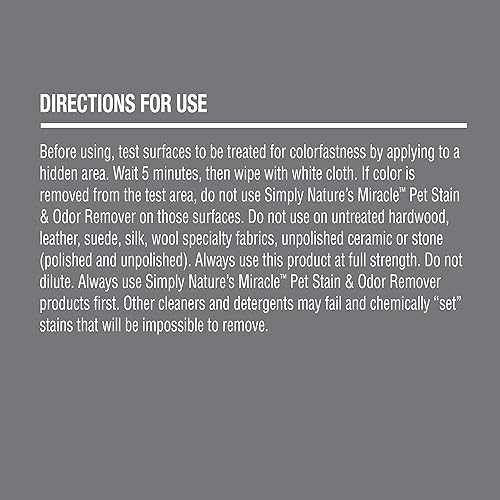 Miniatura 5 de Nature's Miracle Simply Pet - Removedor de manchas y olores, 32 onzas, fabricado con 86% de tensioactivos derivados de plantas