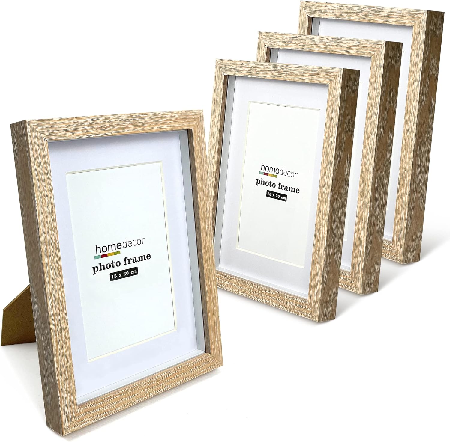 6x8 Shadow Box Frame, 4 Pack Picture Frame Set, Wall