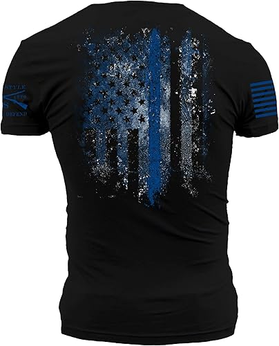 Grunt Style Blue Shield - Camiseta Hombre Negro