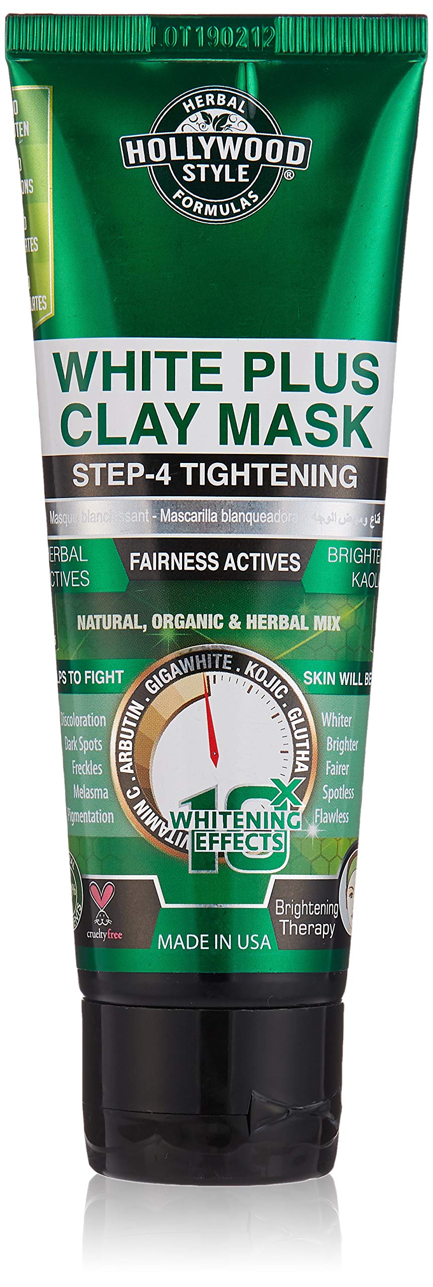 Hollywood Style White Plus Step-4 Tightening Clay Mask, 100 ml