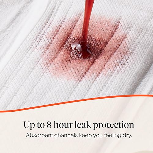 Miniatura 5 de Cora Almohadillas para el período con alas  Sábana superior 100% algodón orgánico  Superabsorción  Almohadillas sanitarias ultrafinas y