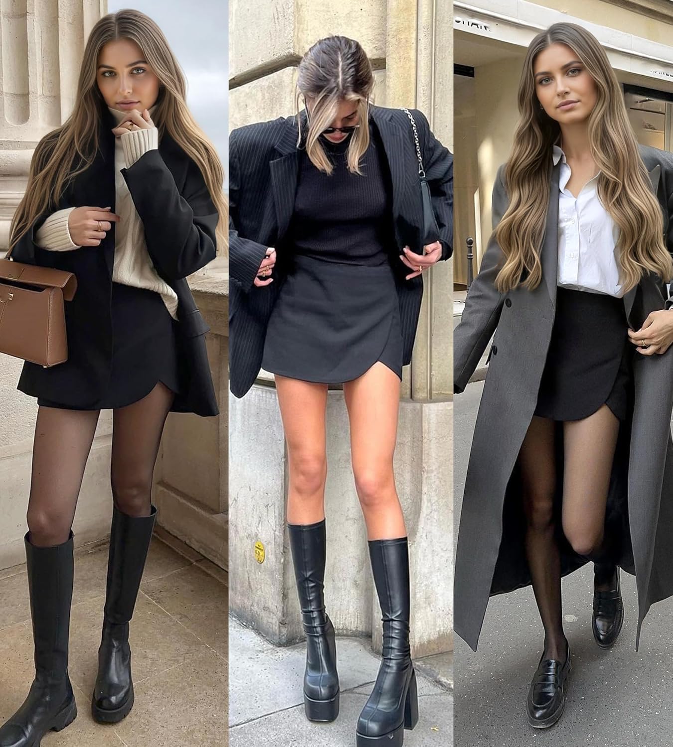 Women's Mini Skort High Waisted Dressy Wrap Asymmetrical Skorts with Built-in Shorts for Going Out Outfits - Image 5