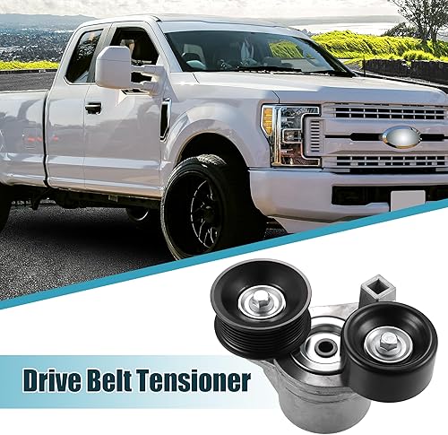 Miniatura 2 de uxcell Conjunto de polea tensora de correa de transmisión serpentina para Ford F250 F350 Super Duty 1999-2003 para Ford E-350 Club Wagon Econoline