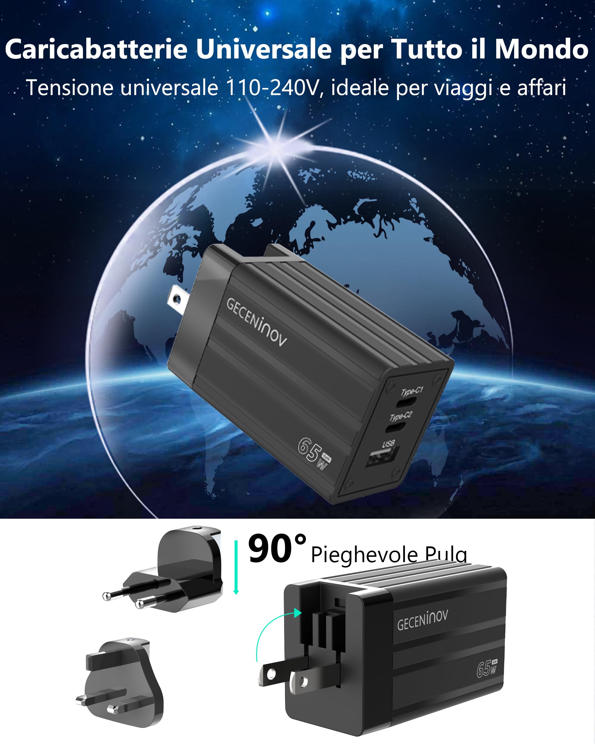 Convertore Adattatore Presa Di Corrente CA Universale - Foto 6