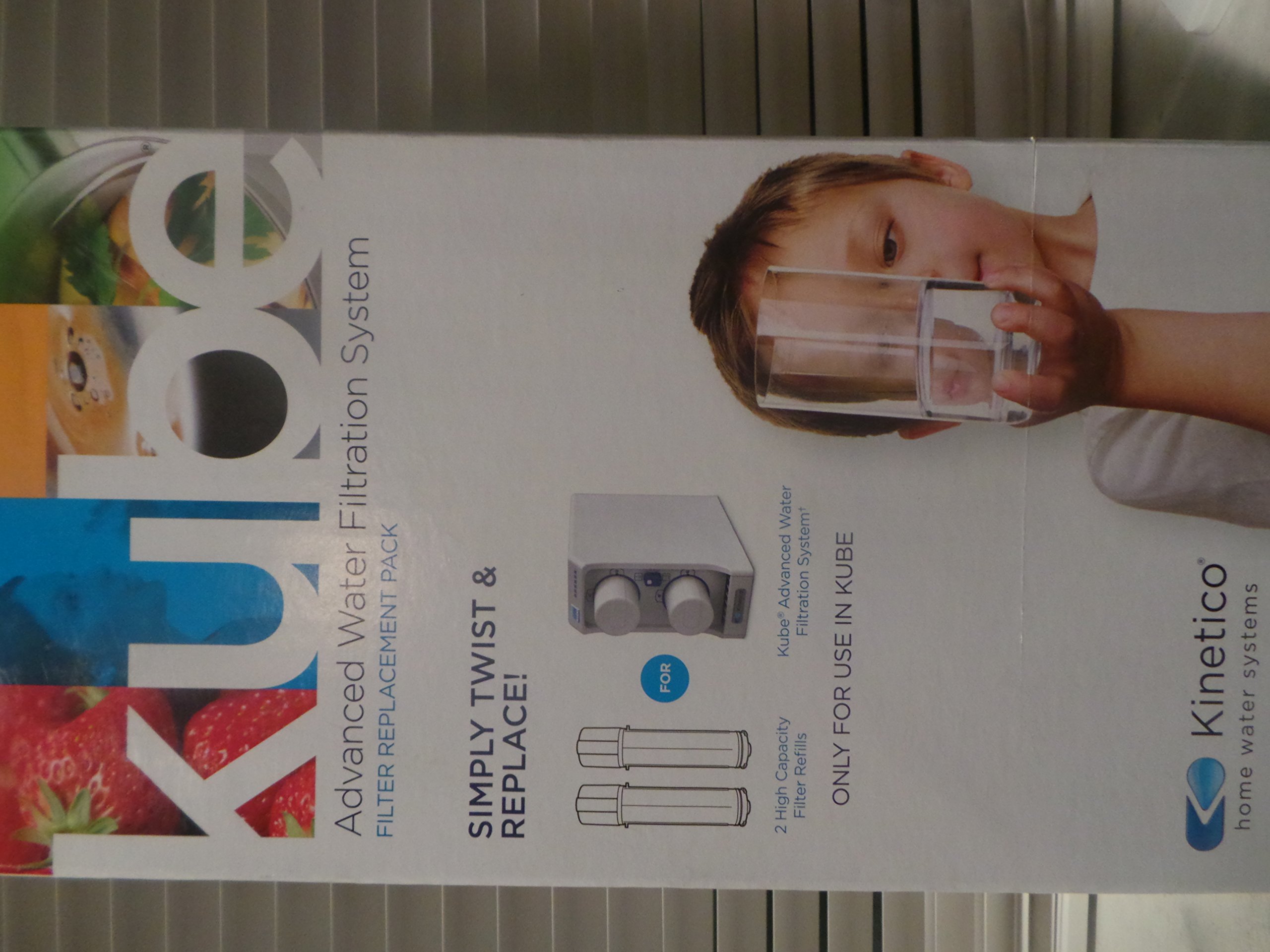 KUBE Filtros de repuesto para sistema de filtración de agua avanzado, 2 por caja