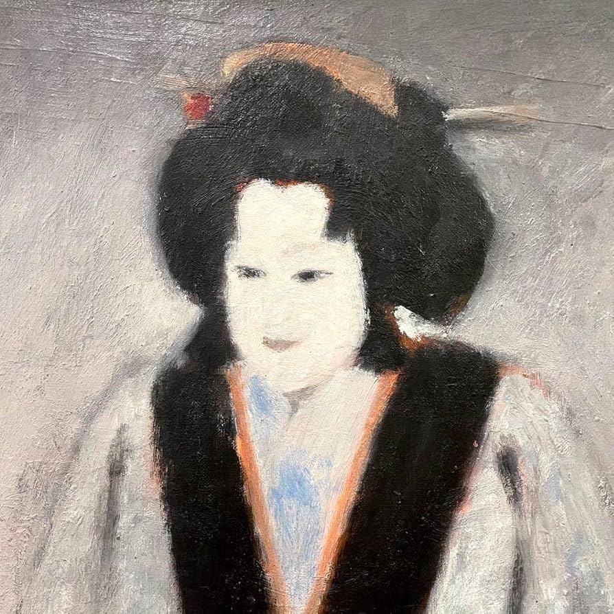 Amazon.co.jp: 日本画 淡路人形 浄瑠璃 肉筆 油絵 絵画 浮世絵