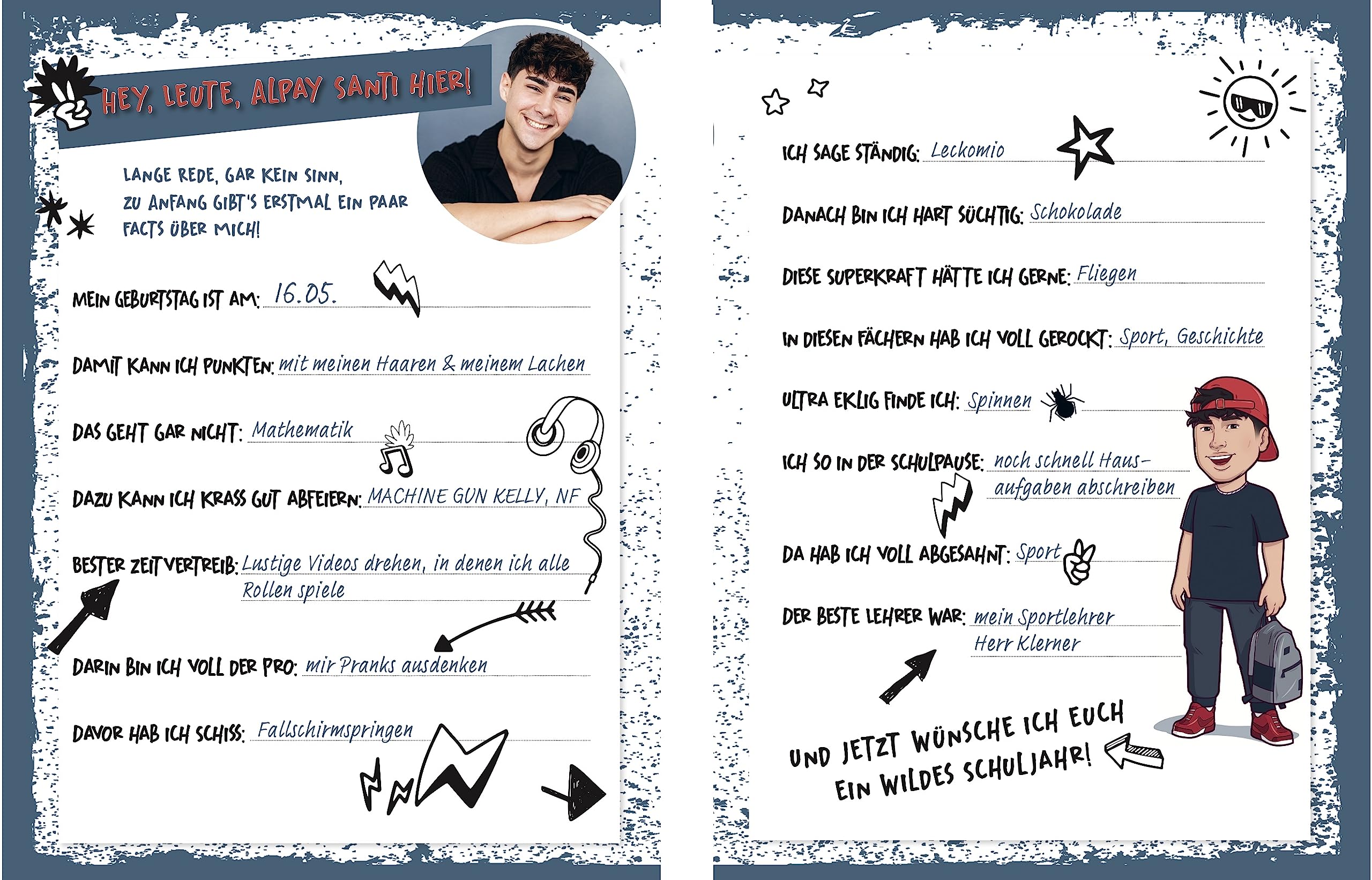 Alpay Santi: Schülerkalender 2023/2024: Der erste Schulplaner des Influencers Alpay Santi!