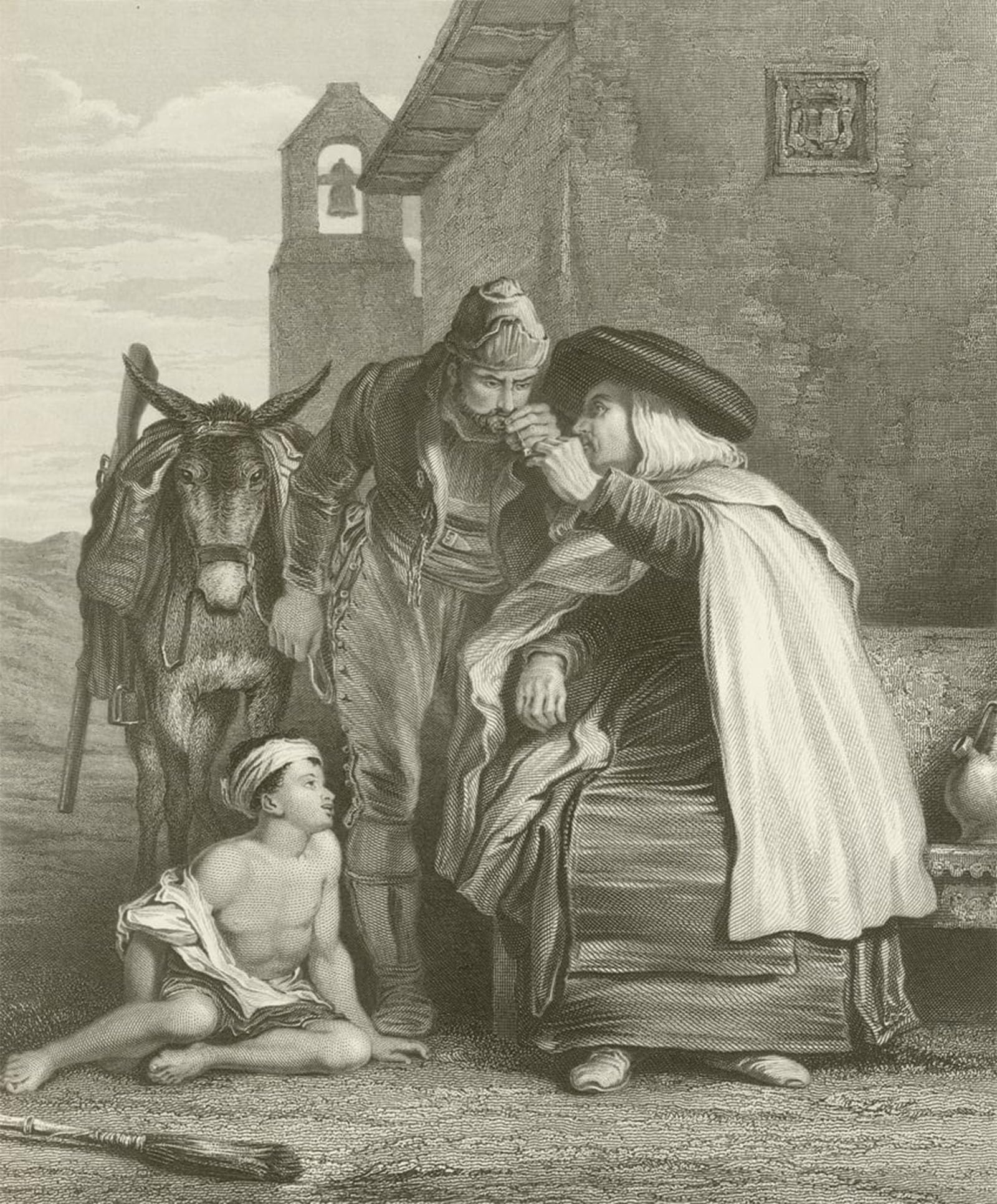 Impression d'art tableau la guérilla David Wilkie sur toile haut de gamme 60x90 - 5