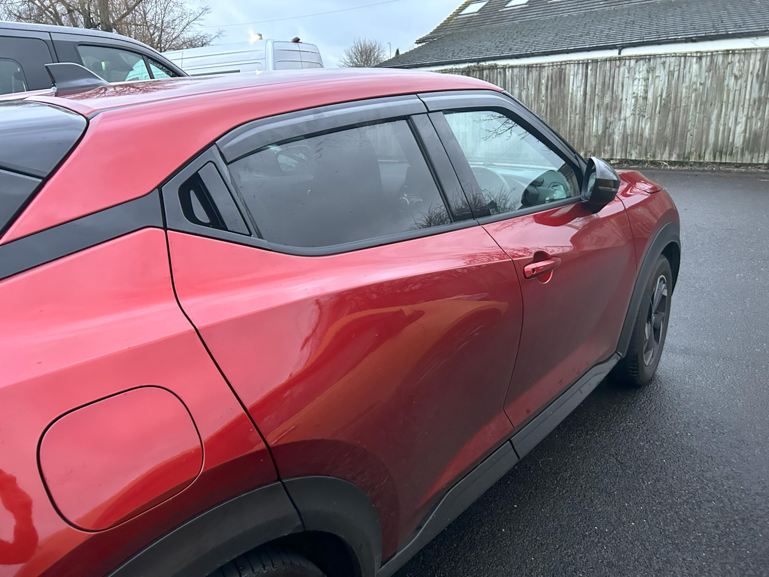 AUTO CLOVER Juego de deflectores de viento para Nissan Juke 2020+ (4 piezas)