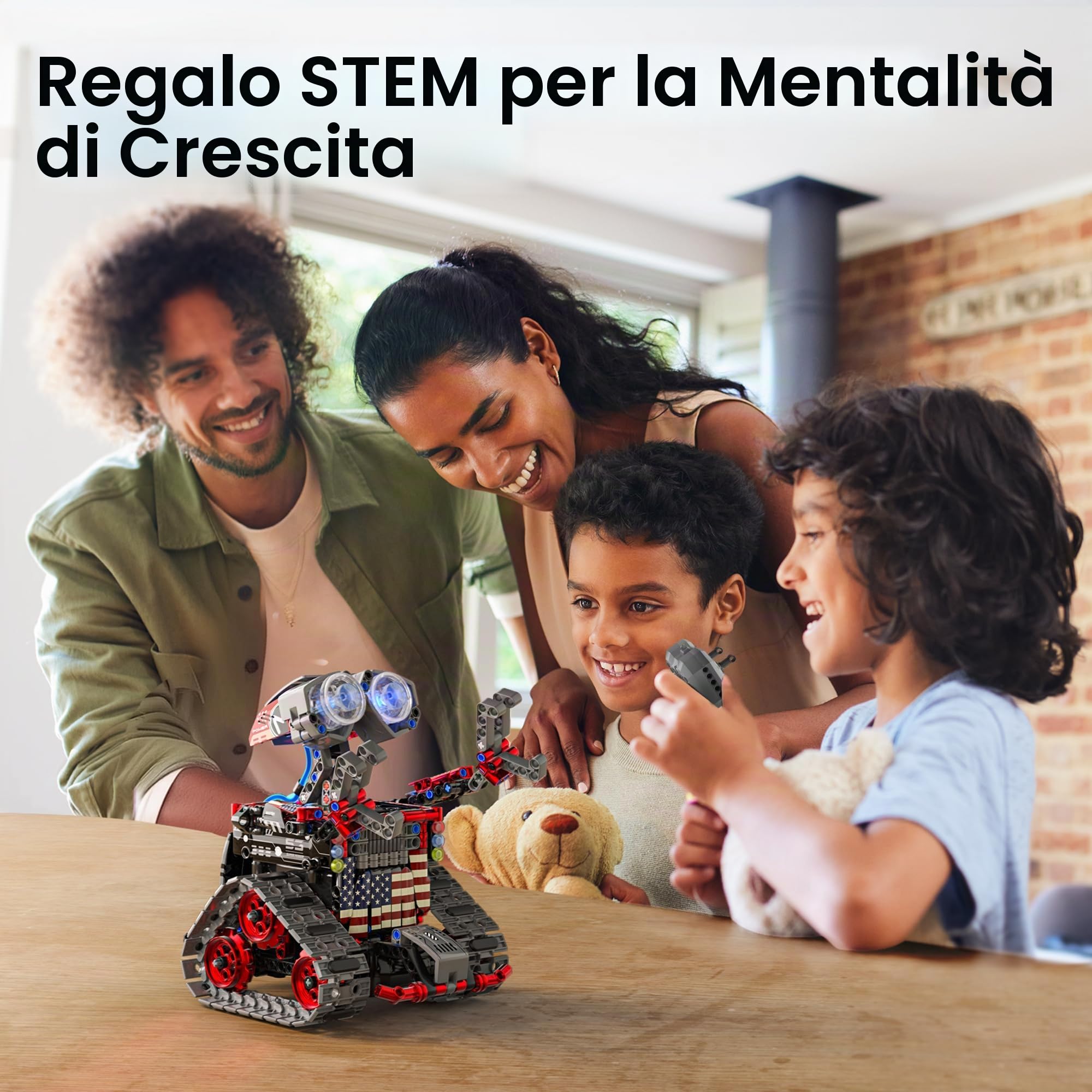 Sillbird Robot Telecomandato per Bambini, Robotica da Corsa RC 4 in 1, Giocattoli da Costruzione a Programmazione Creativa, Idee Regalo per Ragazzi e Ragazze di età compresa tra 8 e 12 Anni