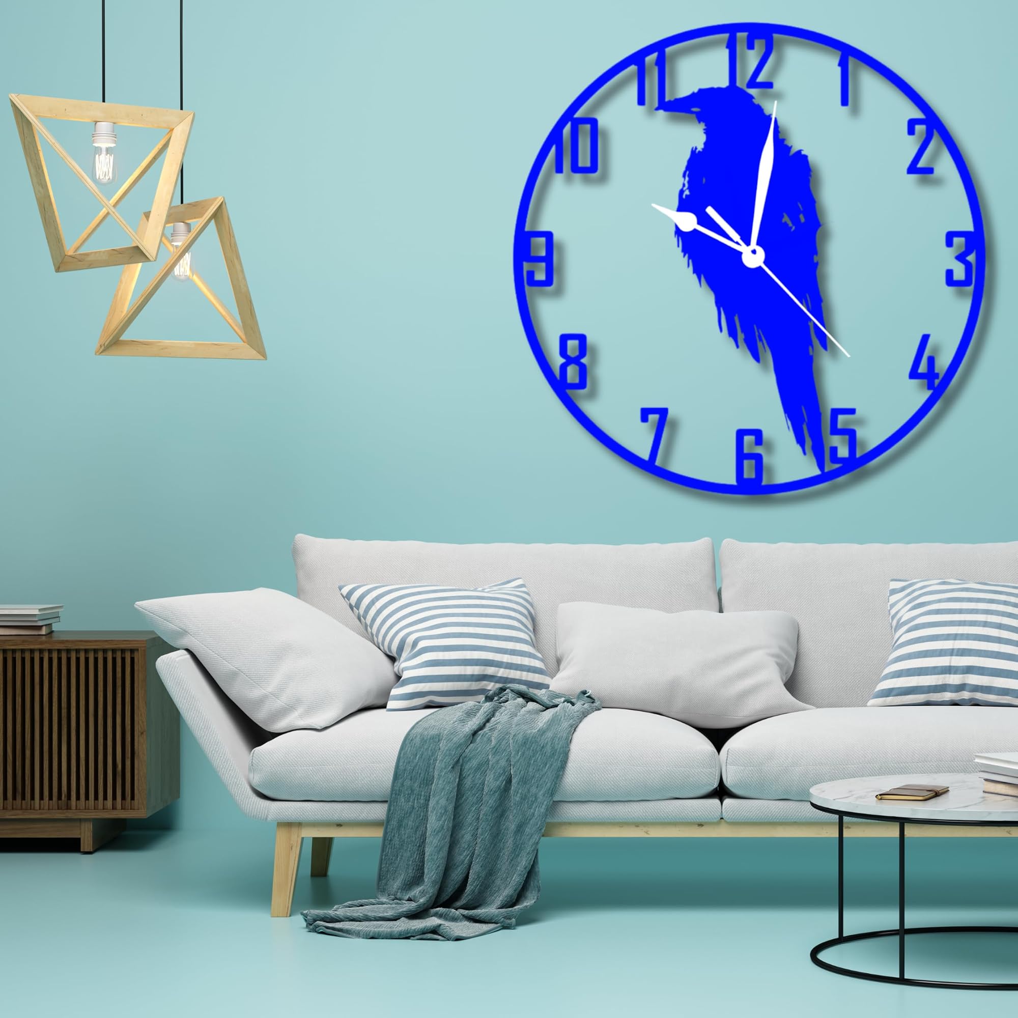 Metal Wall Clock Modern Clocks for Living Room