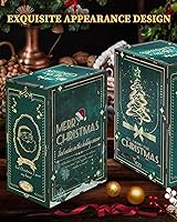 Vista 5 de RONSTONE - Kit de manualidades para rincón de lectura DIY - Kit de casa de muñecas navideña en miniatura 3D, rompecabezas de madera con luz LED