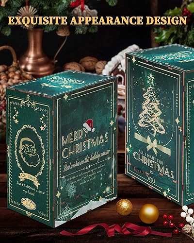 Miniatura 5 de RONSTONE Kit de rincón de libros de bricolaje, kit de casa de muñecas de Navidad en miniatura 3D rompecabezas de madera con luz LED, kits