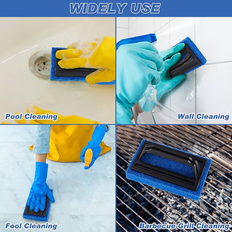 EXCEART Screen Printing Scrub Pad With Handle 3pcs Print